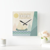 Geo III buitenshuis | Wander Vierkante Klok (Huis)