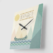 Geo III buitenshuis | Wander Vierkante Klok (Hoek)