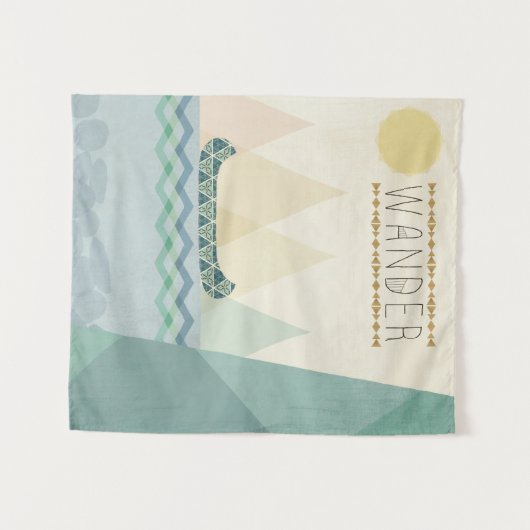 Geo III buitenshuis | Wander Wandkleed (Voorkant (horizontaal))