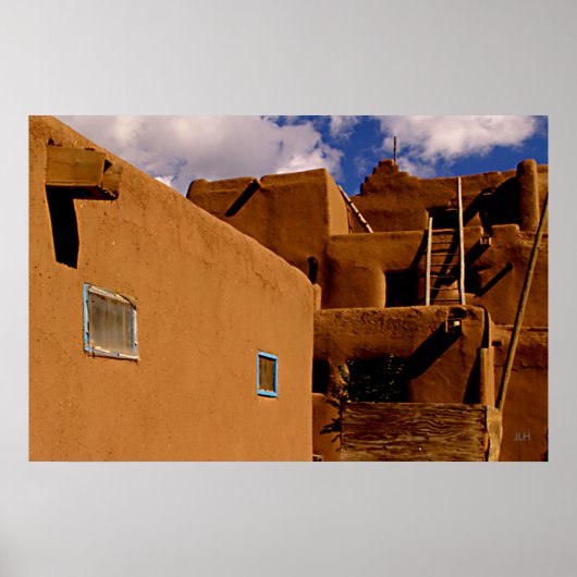 Geo Ik probeer door JLH te drukken Poster (Voorkant)