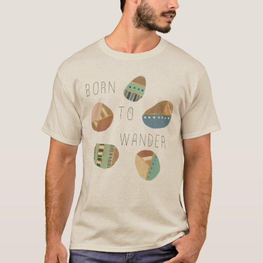 Geo IX buiten | Geboren in Wander T-shirt (Voorkant)