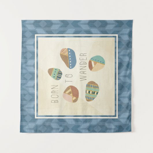 Geo IX buiten | Geboren in Wander Wandkleed (Voorkant)