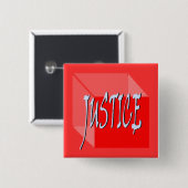 Geo Justice Square Button (Voorkant /achterkant)