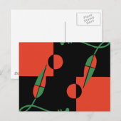 Geo Leaves Briefkaart (Voorkant / Achterkant)