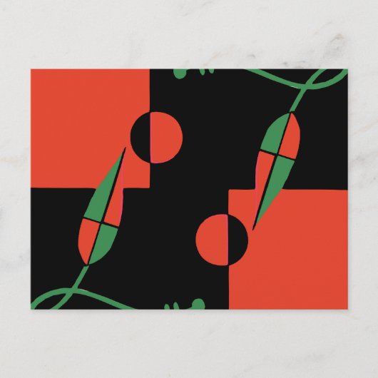 Geo Leaves Briefkaart (Voorkant)