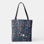 Geo-lijnen Tote Bag (Achterkant)