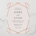 Geo Lijst Folie Editable Color Wedding Invitation  Folie Uitnodiging<br><div class="desc">Viel de afstuderen in je leven in stijl! Ontworpen door: Berry Berry Sweet (www.berryberrysweet.com) Bezoek onze website voor moderne en stijlvolle uitnodigingen,  aankondigingen en persoonlijke cadeaus.</div>