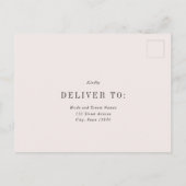 Geo Lijst Wedding RSVP Reply Card Briefkaart (Achterkant)