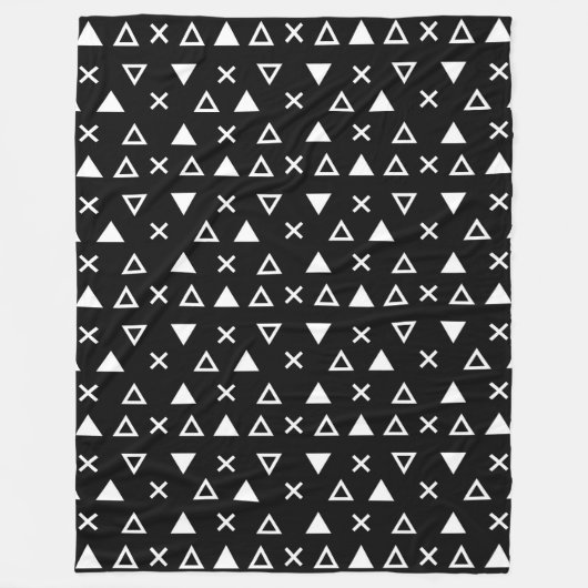 Geo Line Triangle Fleece Deken (Voorkant)