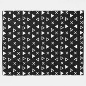 Geo Line Triangle Fleece Deken (Voorkant (Horizontaal))