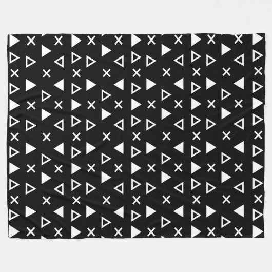 Geo Line Triangle Fleece Deken (Voorkant (Horizontaal))
