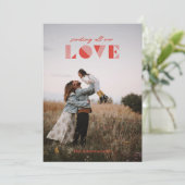 Geo Love Overlay Valentijnsdag Kaart - Red (Staand voorkant)