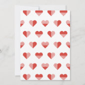 Geo Love Overlay Valentijnsdag Kaart - Red (Achterkant)