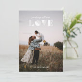 Geo Love Overlay Valentijnsdag Kaart - White (Staand voorkant)