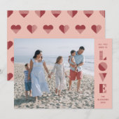 Geo Love Valentijnsdag Fotokaart - Persoonsgegeven Kaart (Voorkant / Achterkant)