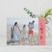 Geo Love Valentijnsdag Fotokaart - Roze Kaart (Staand voorkant)