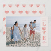 Geo Love Valentijnsdag Fotokaart - Salmon Kaart (Voorkant / Achterkant)