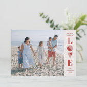Geo Love Valentijnsdag Photo Card - Cherry Kaart (Staand voorkant)