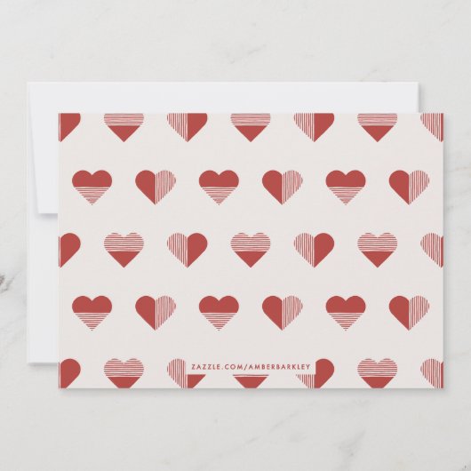 Geo Love Valentijnsdag Photo Card - Cherry Kaart (Achterkant)