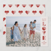 Geo Love Valentijnsdag Photo Card - Cherry Kaart (Voorkant / Achterkant)