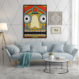Geo Magnificant Tribal Canvas Afdruk