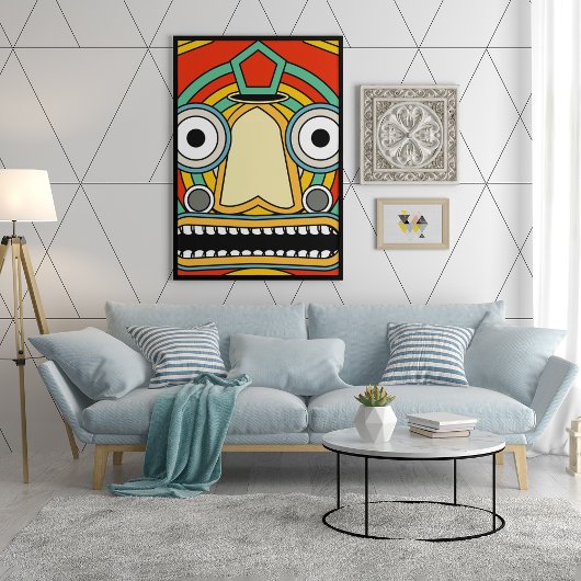 Geo Magnificant Tribal Canvas Afdruk