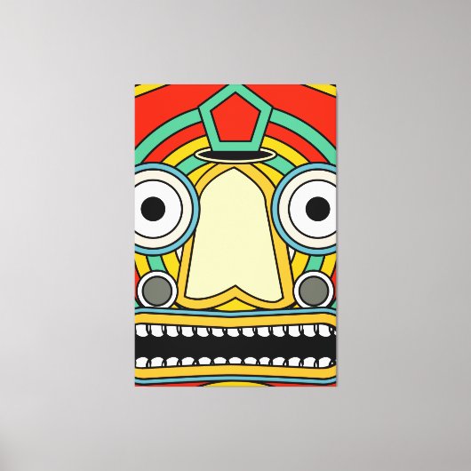 Geo Magnificant Tribal Canvas Afdruk (Voorkant)