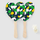 Geo Minimal Art Handwaaier (Voorkant en achterkant)