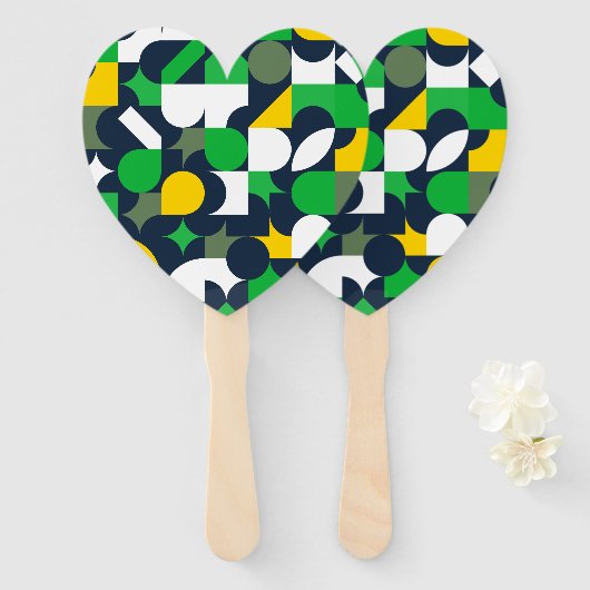 Geo Minimal Art Handwaaier (Voorkant en achterkant)