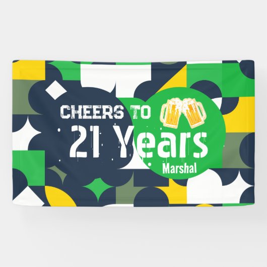 Geo Minimal Art Spandoek (Horizontaal)