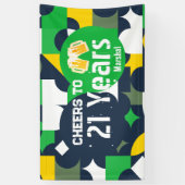 Geo Minimal Art Spandoek (Verticaal)