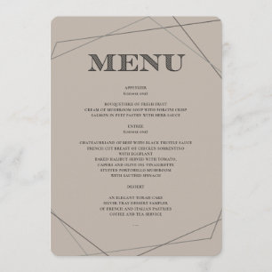 Geo Modern Bar/BBT Mitzvah Menu
