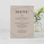Geo Modern Bar/BBT Mitzvah Menu (Staand voorkant)