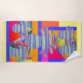 Geo Octopus Strandlaken (Voorkant)