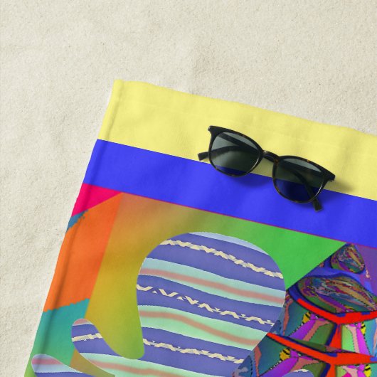 Geo Octopus Strandlaken (In situ)