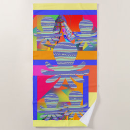 Geo Octopus Strandlaken