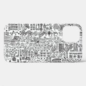 Geo ontwerp abstract patroon. Case-Mate iPhone case (Achterkant (horizontaal))