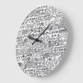 Geo ontwerp abstract patroon. grote klok (Hoek)