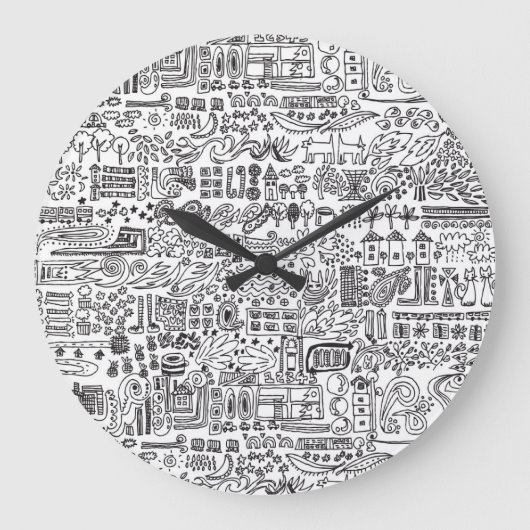 Geo ontwerp abstract patroon. grote klok (Voorkant)
