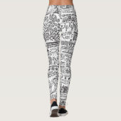 Geo ontwerp abstract patroon. leggings (Achterkant)