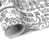 geo-ontwerp cadeaupapier (Rol Hoek)