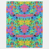 Geo Patroon Chaos Fleece Deken (Voorkant)