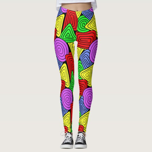 Geo Pattern Leggings (Voorkant)