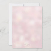 Geo Pink and Gold Baby shower-uitnodiging Kaart (Achterkant)