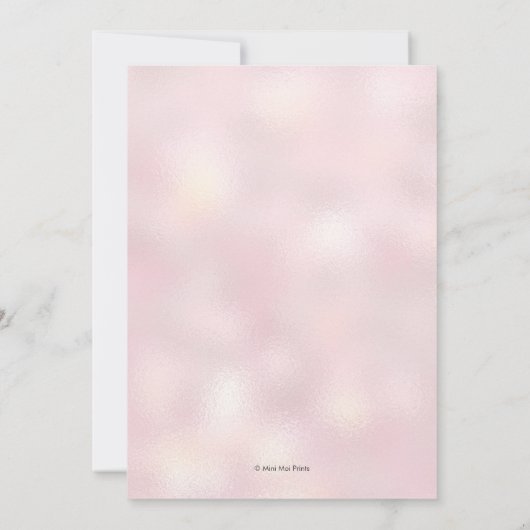 Geo Pink en Gold Bachelorette Party uitnodiging (Achterkant)