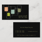 Geo Retro Biz-kaart Visitekaartje (Voorkant / Achterkant)