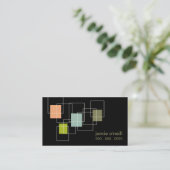 Geo Retro Biz-kaart Visitekaartje (Staand voorkant)