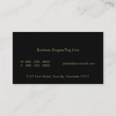 Geo Retro Biz-kaart Visitekaartje (Achterkant)