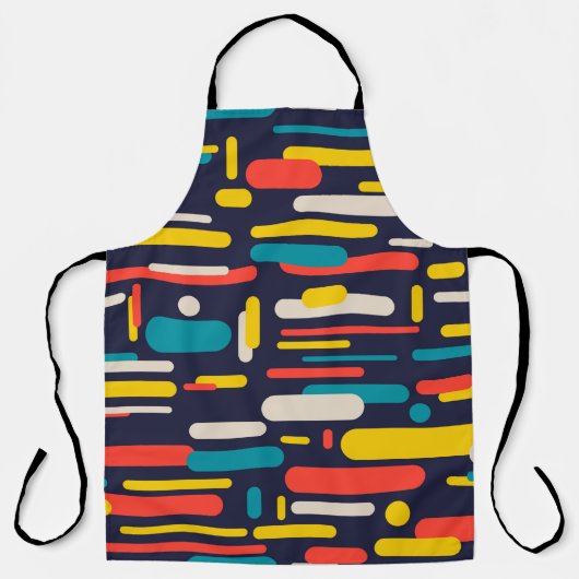 Geo Ronde Rechthoek Schort (Voorkant)