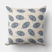 Geo schildpad met geometrisch ontwerp terug kussen (Voorkant)